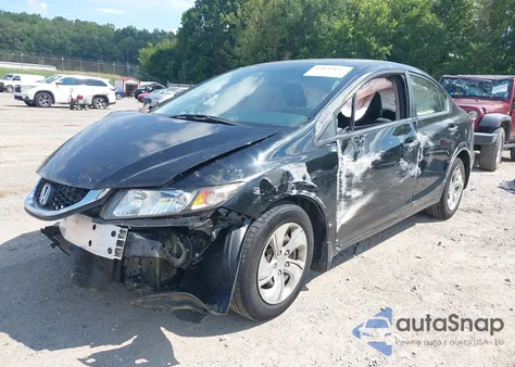 2015 Honda Civic Lx из США, поврежденный, VIN 19XFB2F52FE073146